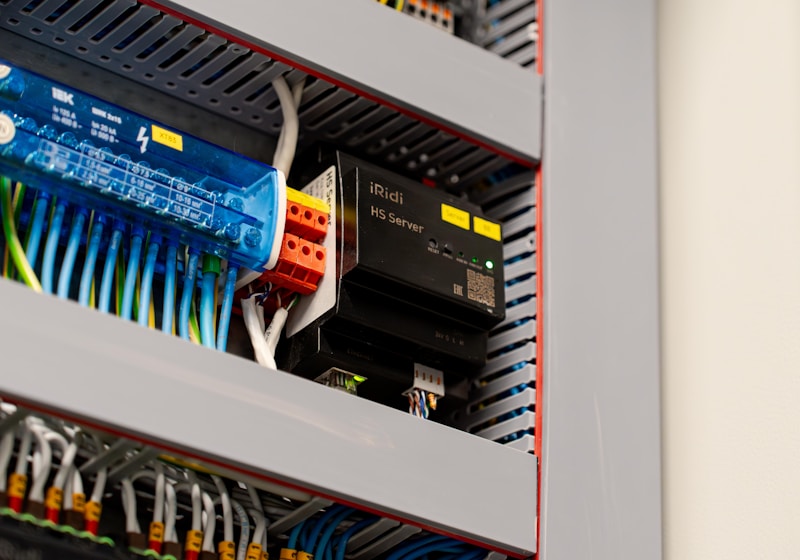 Industrial electrical control cabinet with VFD drives