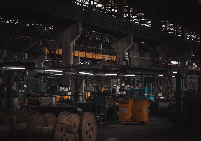 Industrial heavy machinery facility